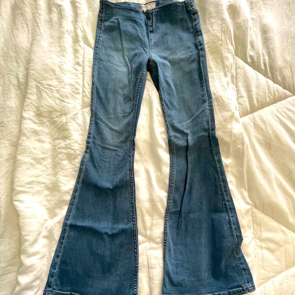 Free People Penny Pull on flare jeans